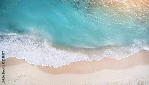 Aerial View of a Serene Tropical Beach