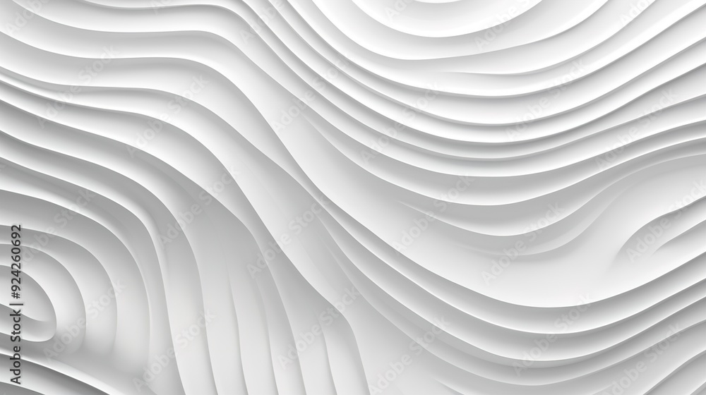Abstract white background with wavy lines. Abstract white background with wavy lines.