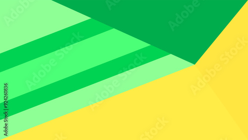 Free Download ABSTRACT YELLOW GREEN BACKGROUND ELEGANT FLAT COLORFUL DESIGN WITH GEOMETRIC SHAPES VECTOR TEMPLATE GOOD FOR MODERN WEBSITE, WALLPAPER, COVER DESIGN  - GFXLoad