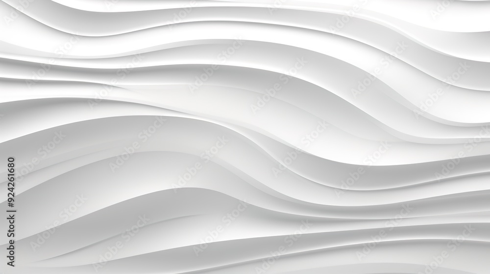 Abstract White Curved Background. Abstract White Curved Background.