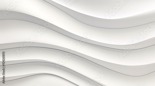 Wallpaper Mural Abstract white curved background with soft shadows. Torontodigital.ca