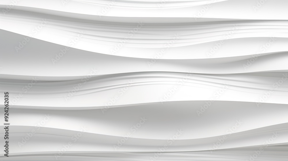 Abstract white curved background, minimalist design. Abstract white curved background, minimalist design.