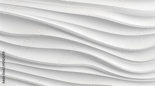 Abstract white curved lines background.