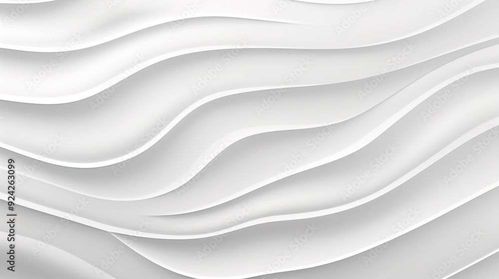 Obraz premium Abstract white curved lines background.