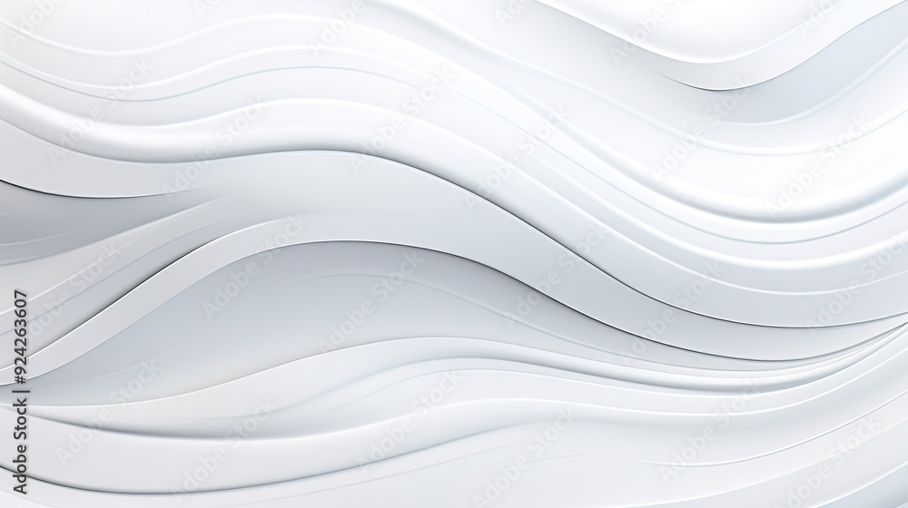 Obraz premium Abstract white curved lines background.