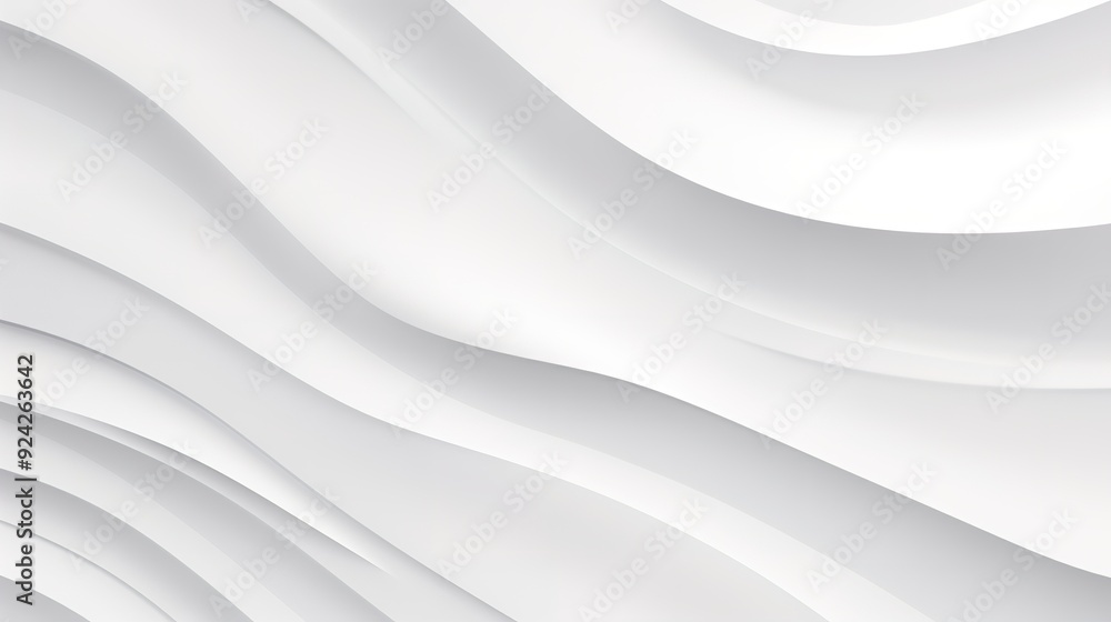 Obraz premium Abstract white curved lines background.