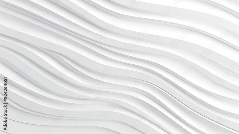 Obraz premium Abstract white curved lines background.