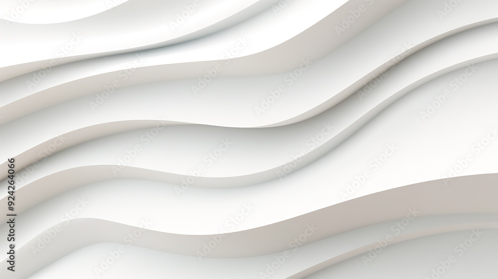 Obraz premium Abstract white curved lines background.