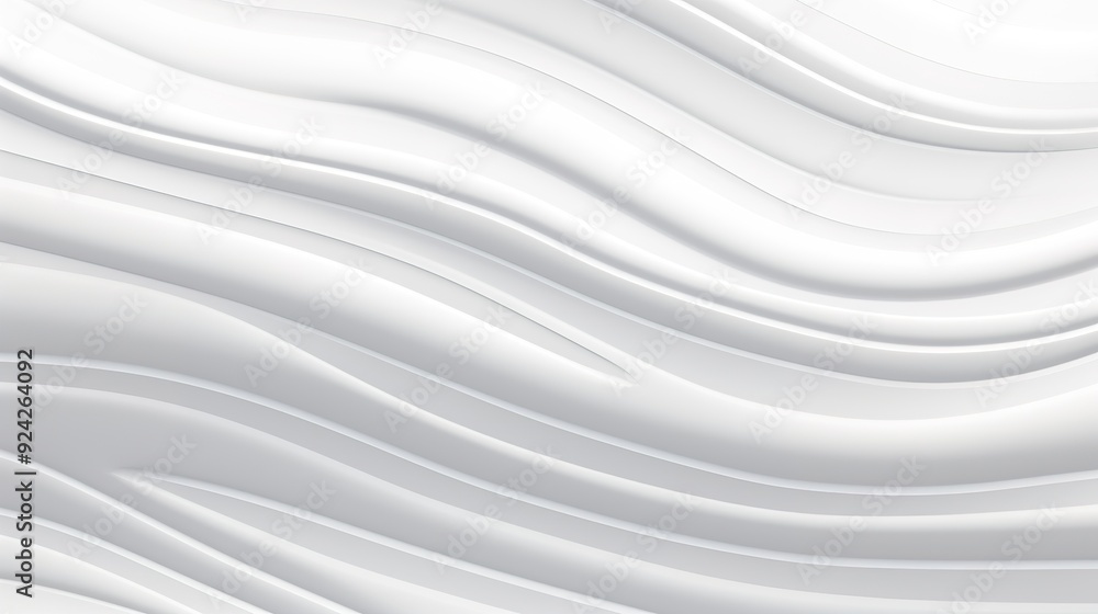 Obraz premium Abstract white curved lines background.