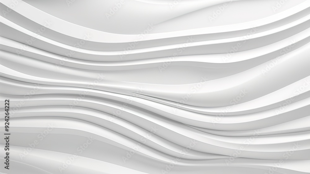 Obraz premium Abstract white curved lines background.