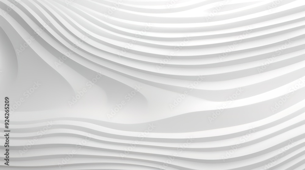 Obraz premium Abstract white curved lines background.