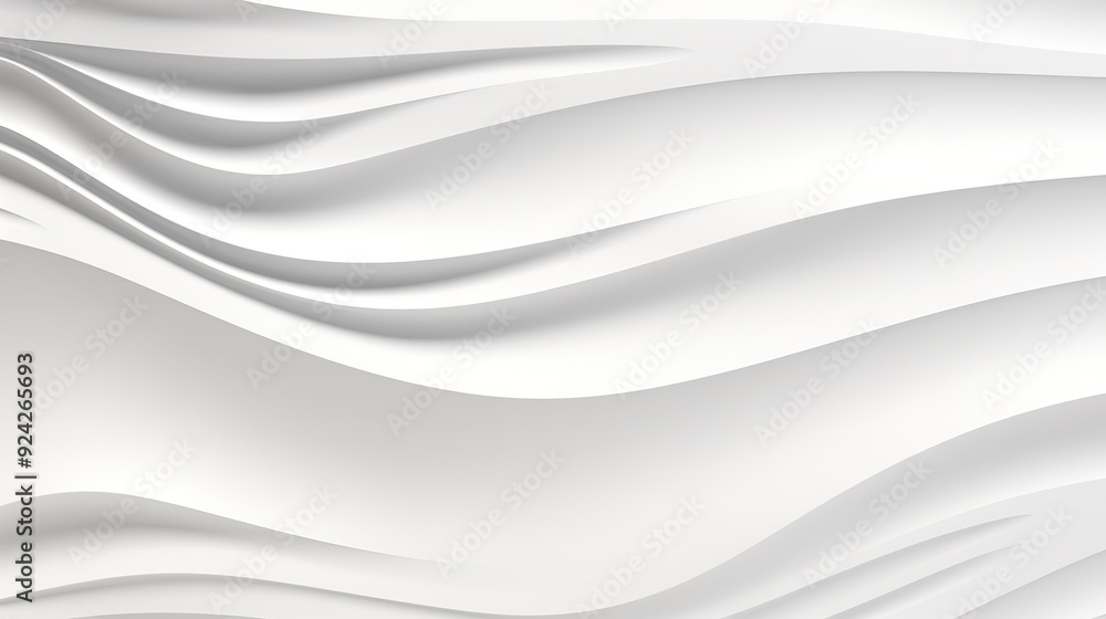 Obraz premium Abstract white curved lines background.