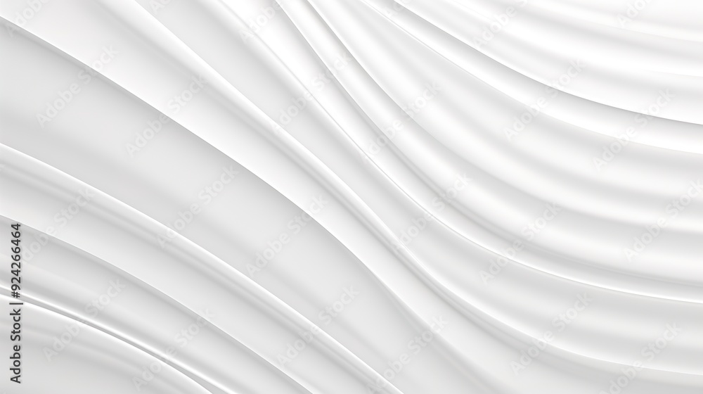 Abstract white fabric background with soft folds and curves. Abstract white fabric background with soft folds and curves.