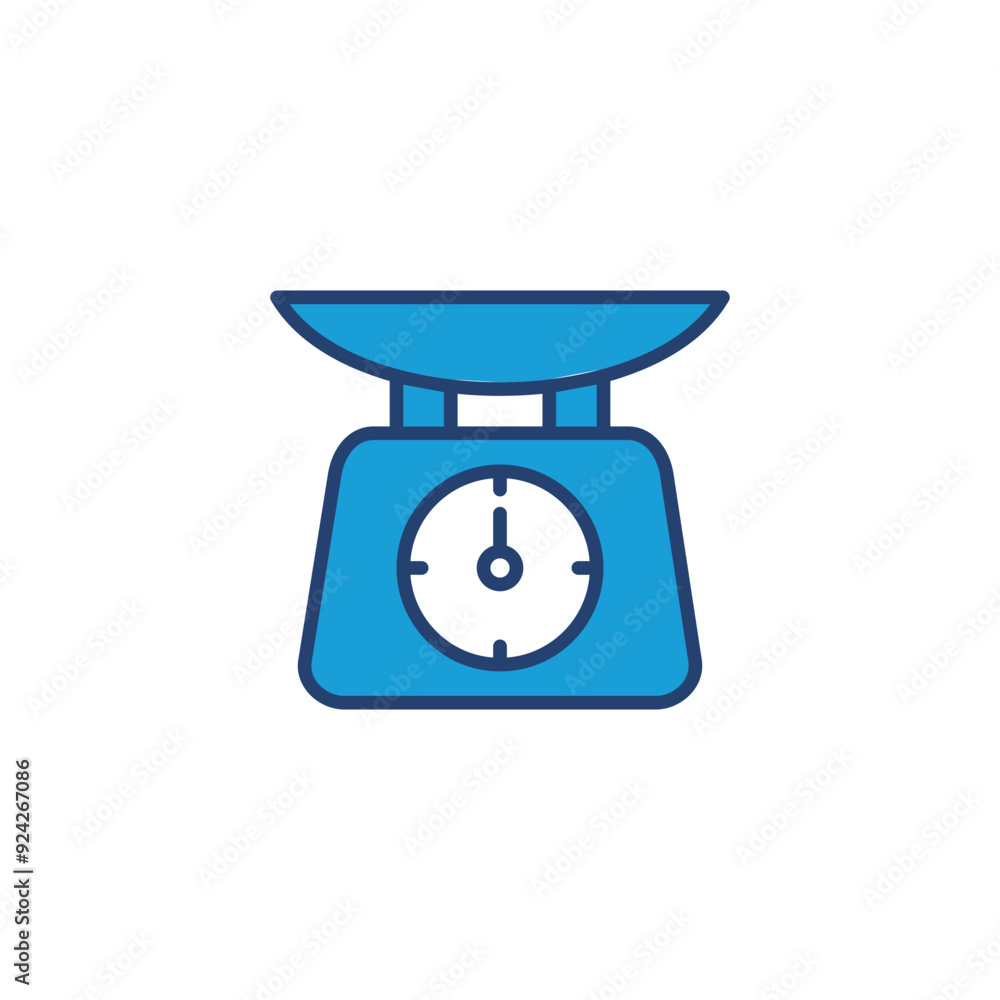 Scales icon vector. Weight scale icon Scales icon vector. Weight scale icon