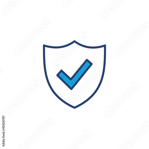 Free Download Shield check mark  icon vector. Protection approve sign. Safe icon vector - GFXLoad