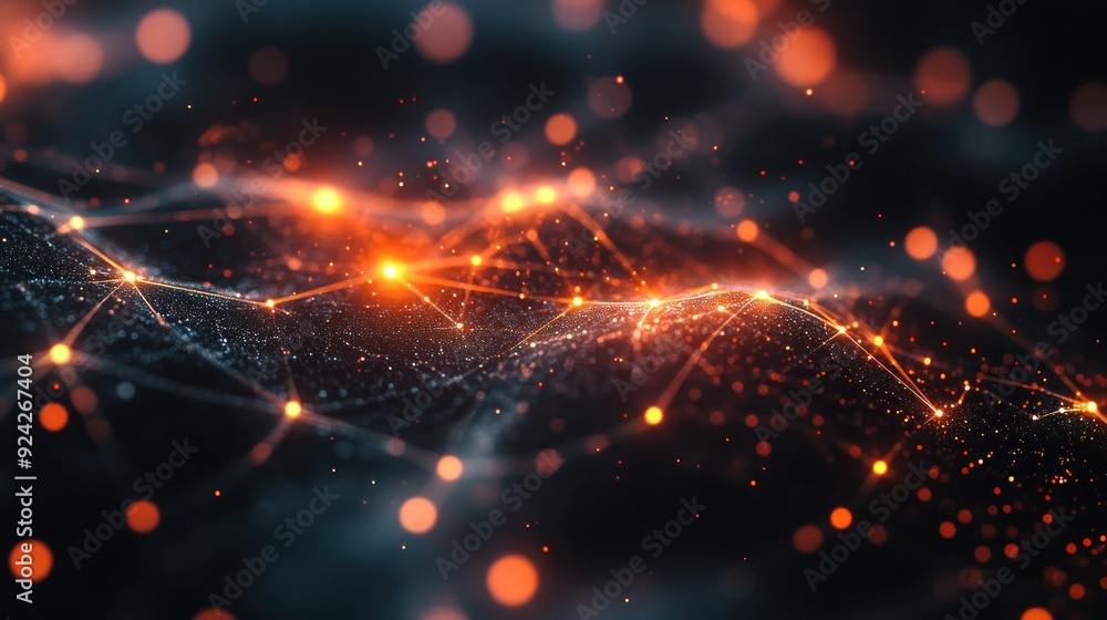 Fototapeta premium Abstract Digital Network Connection