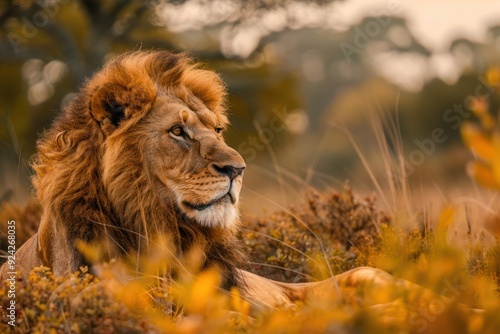 Lion in nature, national geography, Wide life animals photo