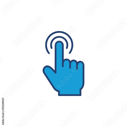 Hand click icon vector. pointer icon vector. hand cursor icon vector