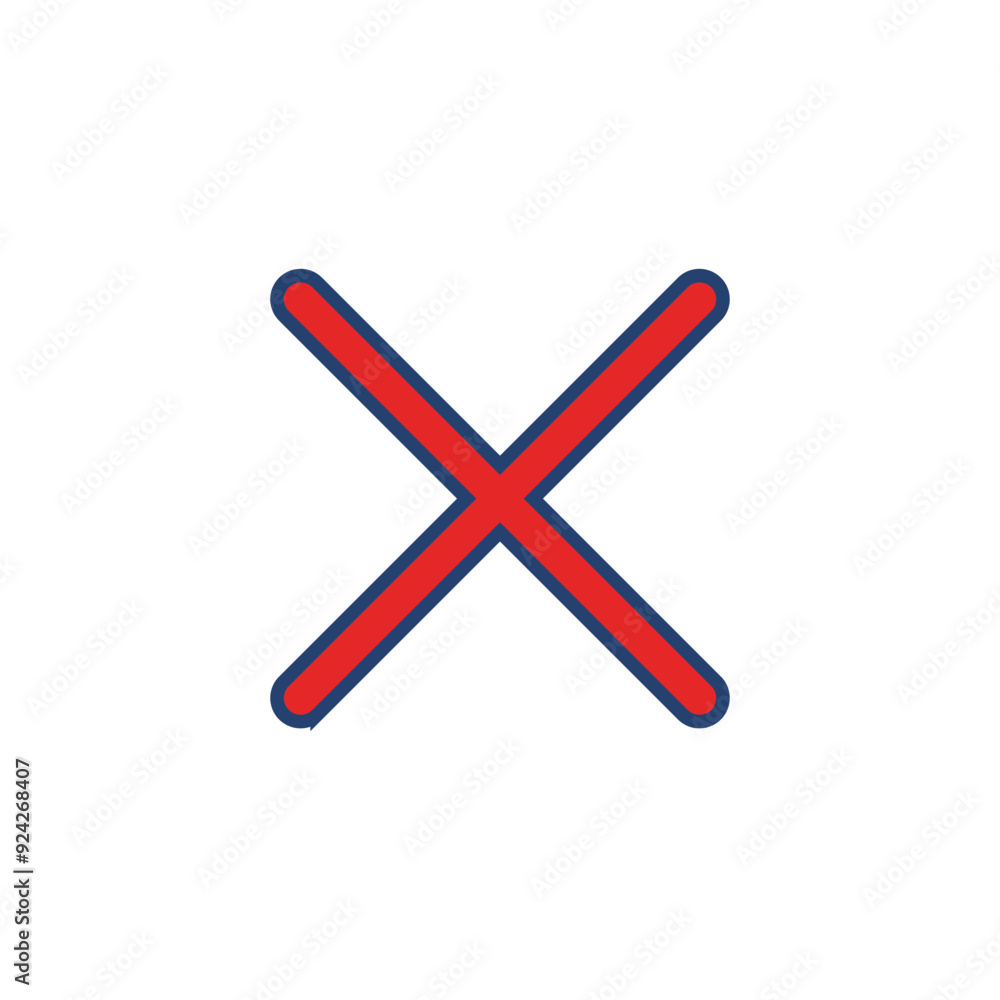 Close vector icon. Delete icon vector. cross sign Close vector icon. Delete icon vector. cross sign