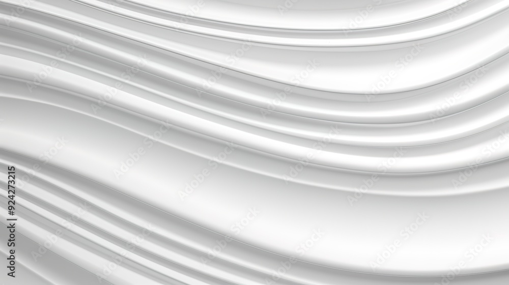 Obraz premium Abstract white wave pattern background.