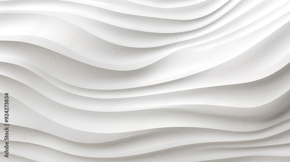Obraz premium Abstract White Wave Pattern Background.