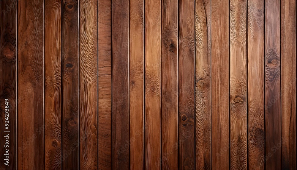 Vertical brown wooden plank wall for background Vertical brown wooden plank wall for background