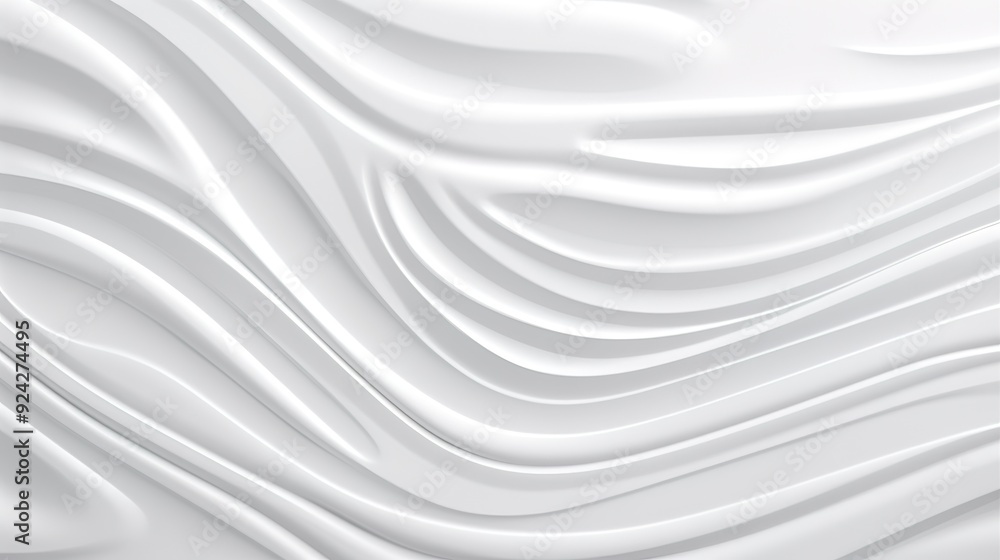Abstract white wavy background. Abstract white wavy background.