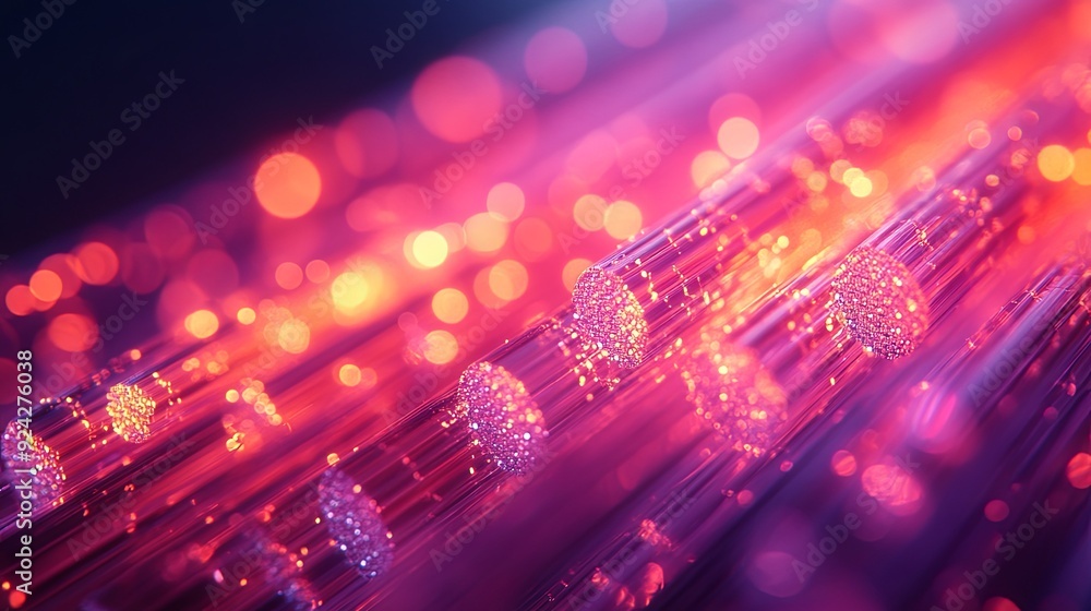 High-Speed Connectivity. Fiber optic cable close-up with multimode and topaz enhancement. High-Speed Connectivity. Fiber optic cable close-up with multimode and topaz enhancement.