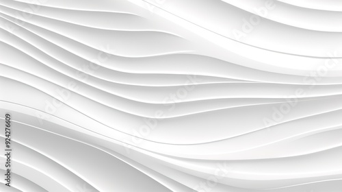 Abstract white wavy background.