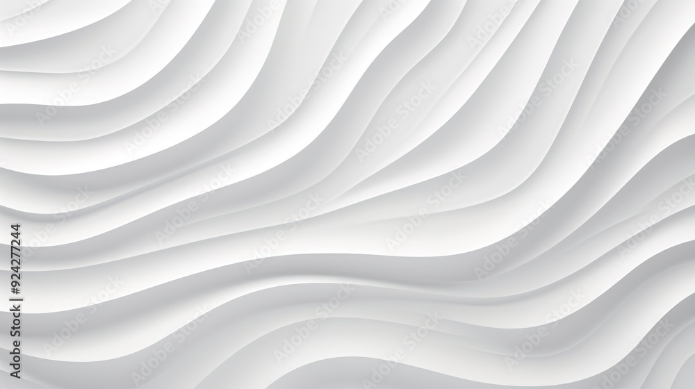 Obraz premium Abstract white wavy background.