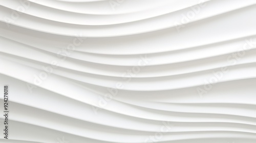 Abstract white wavy background texture.