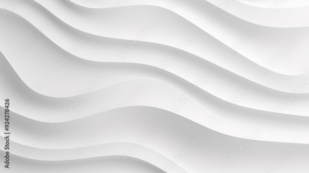 Abstract white wavy background with 3D effect. Abstract white wavy background with 3D effect.