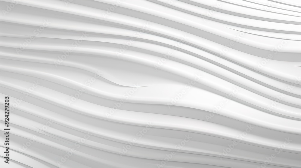 Abstract white wavy background with 3D effect. Abstract white wavy background with 3D effect.