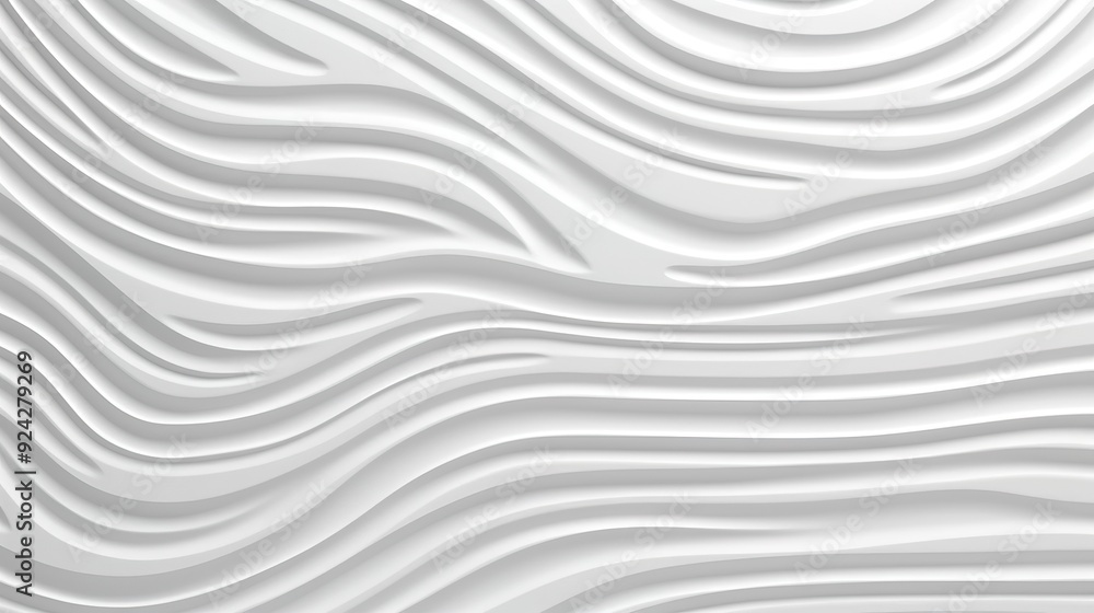 Abstract white wavy background with 3D effect. Abstract white wavy background with 3D effect.
