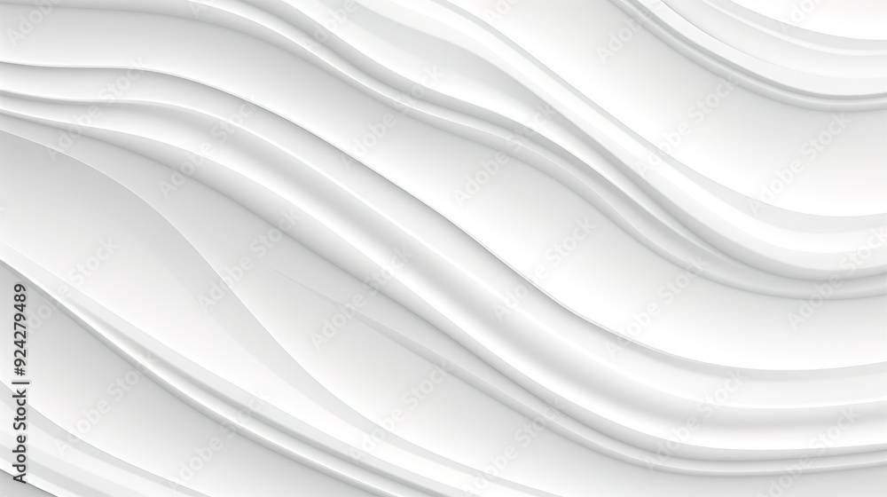 Abstract white wavy background with 3D effect. Abstract white wavy background with 3D effect.
