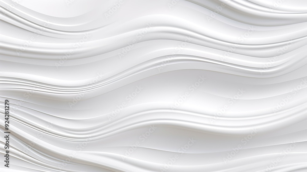 Abstract white wavy background with a soft, smooth texture. Abstract white wavy background with a soft, smooth texture.