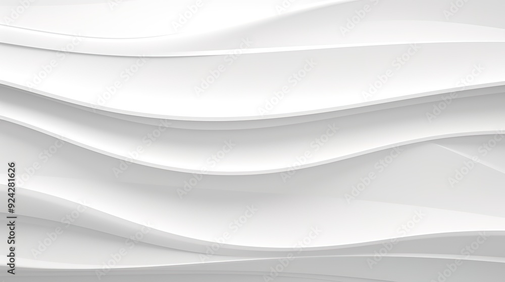 Abstract white wavy background with flowing lines. Abstract white wavy background with flowing lines.