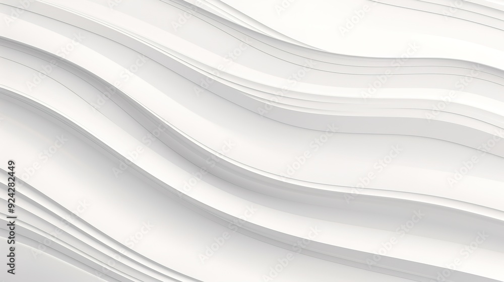 Abstract white wavy background with flowing lines. Abstract white wavy background with flowing lines.