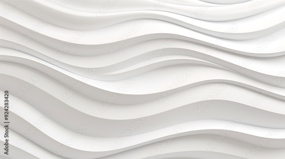 Abstract white wavy background with smooth curves. Abstract white wavy background with smooth curves.