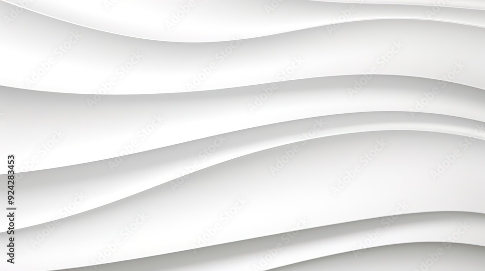 Abstract white wavy background with smooth curves. Abstract white wavy background with smooth curves.