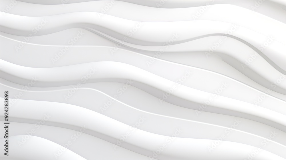 Abstract white wavy background with smooth curves. Abstract white wavy background with smooth curves.