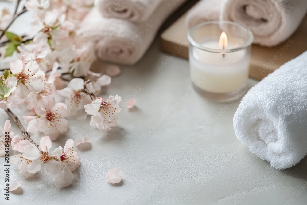 Spa skin care accessory composition set in day spa ,beauty treatment and wellness background with massage stone, plants, essential oils, towels,salts, cream,flowers,luxury spa resort room setting
Spa skin care accessory composition set in day spa ,beauty treatment and wellness background with massage stone, plants, essential oils, towels,salts, cream,flowers,luxury spa resort room setting