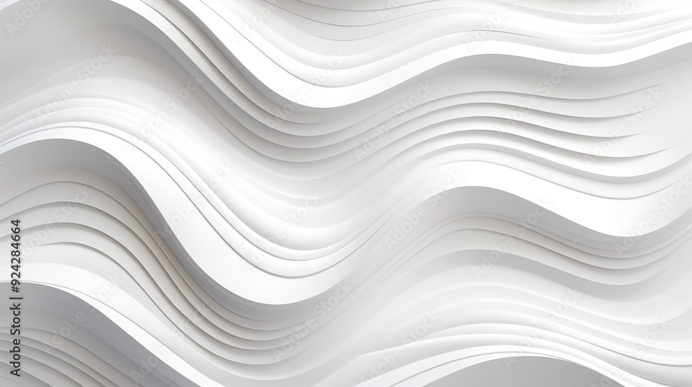 Abstract white wavy background with smooth lines. Abstract white wavy background with smooth lines.