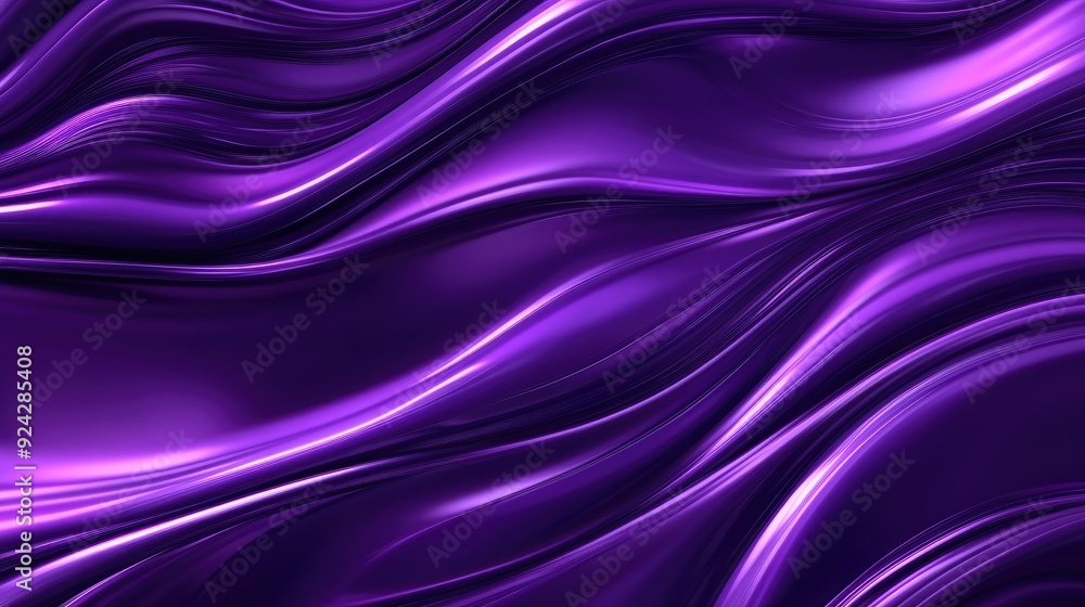 Flowing purple waves creating a luxurious and dynamic abstract background Flowing purple waves creating a luxurious and dynamic abstract background