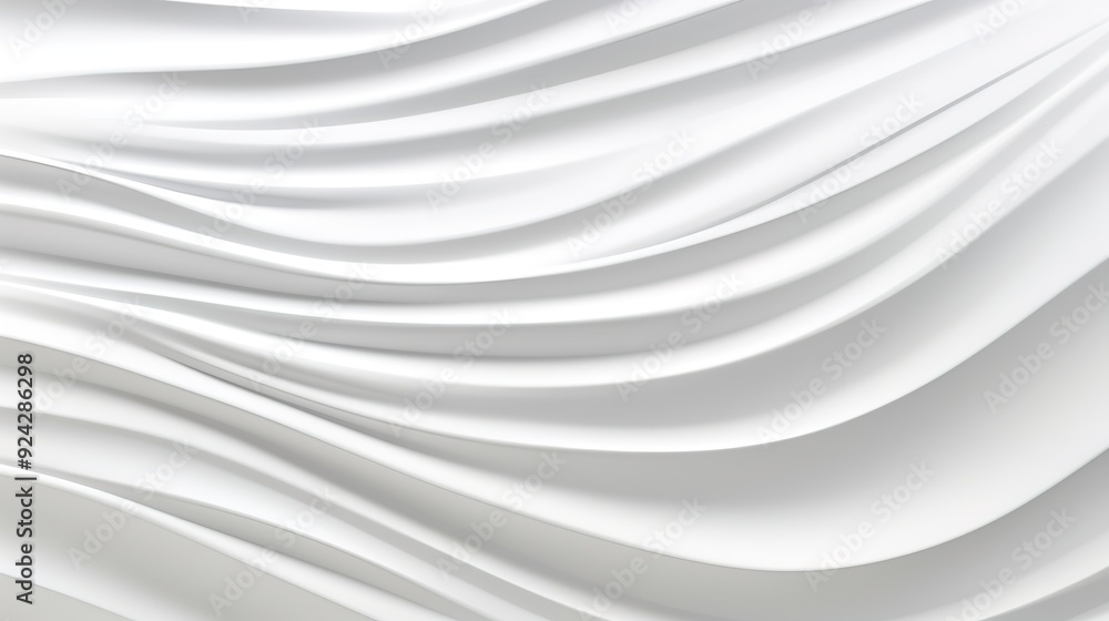 Abstract white wavy background with soft curves. Abstract white wavy background with soft curves.