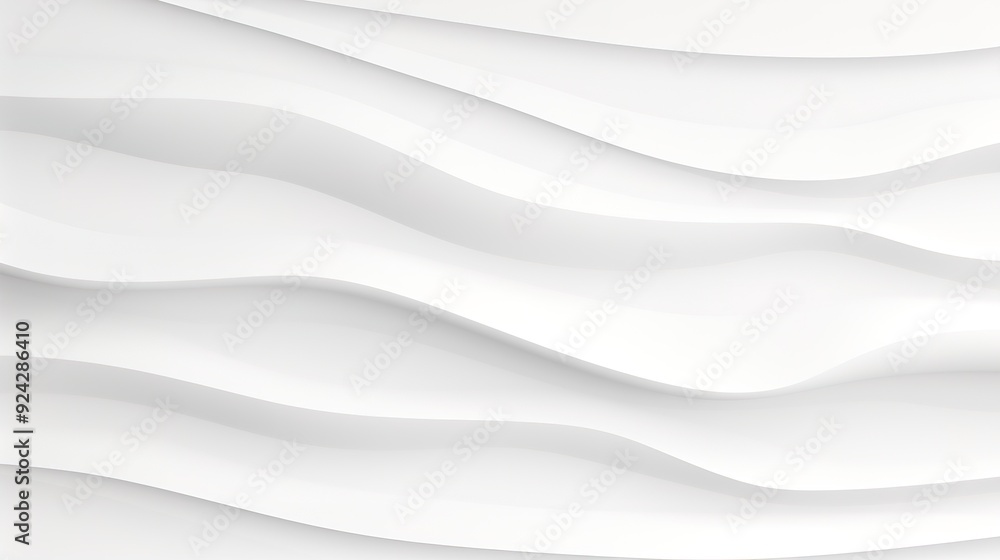 Abstract white wavy background with soft gradients. Abstract white wavy background with soft gradients.