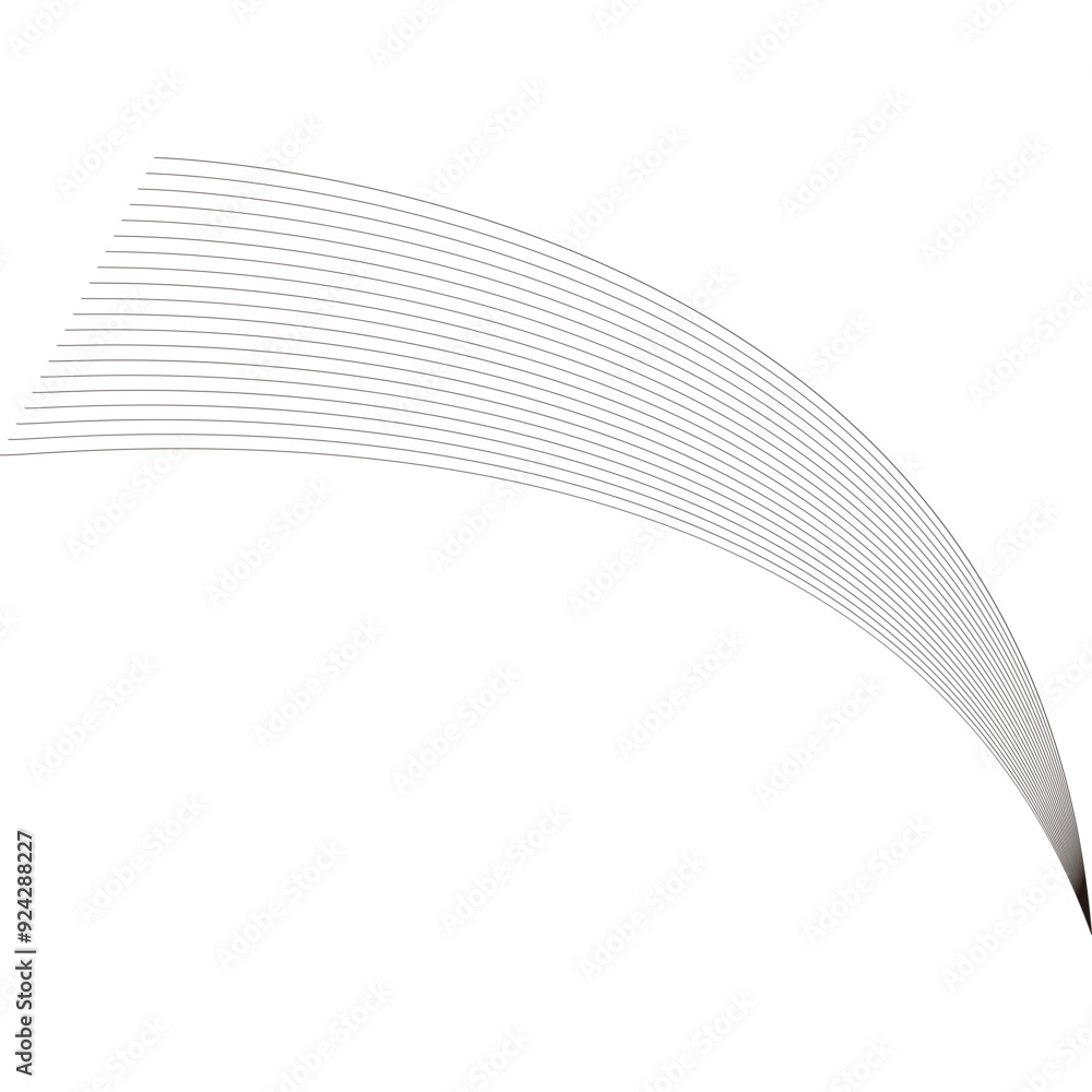 Naklejka premium Abstract Line Shape