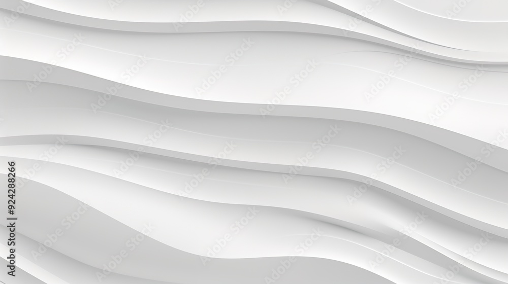 Abstract white wavy background with soft shadows. Abstract white wavy background with soft shadows.