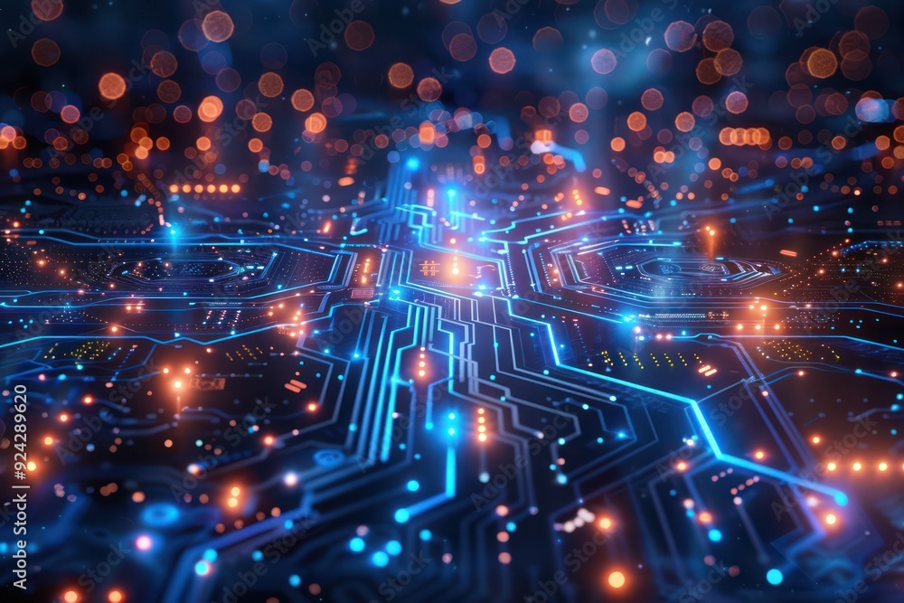 Obraz premium Abstract Circuit Board Background