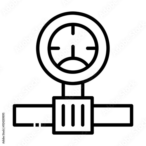 water meter Line Icon